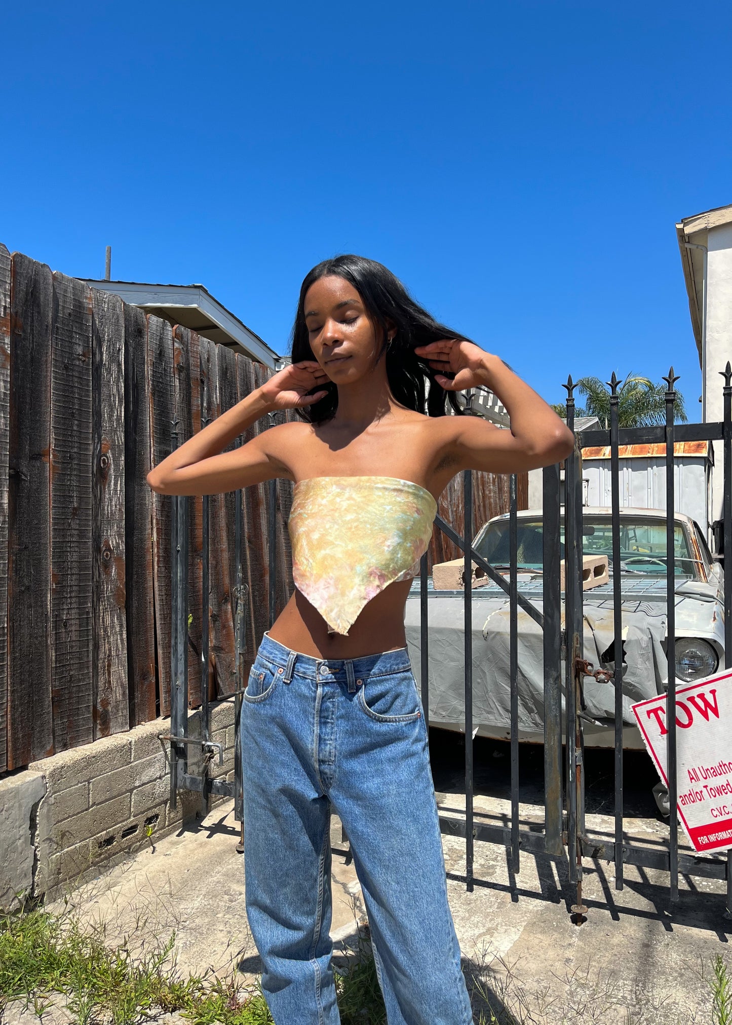 Silk Bandana Top