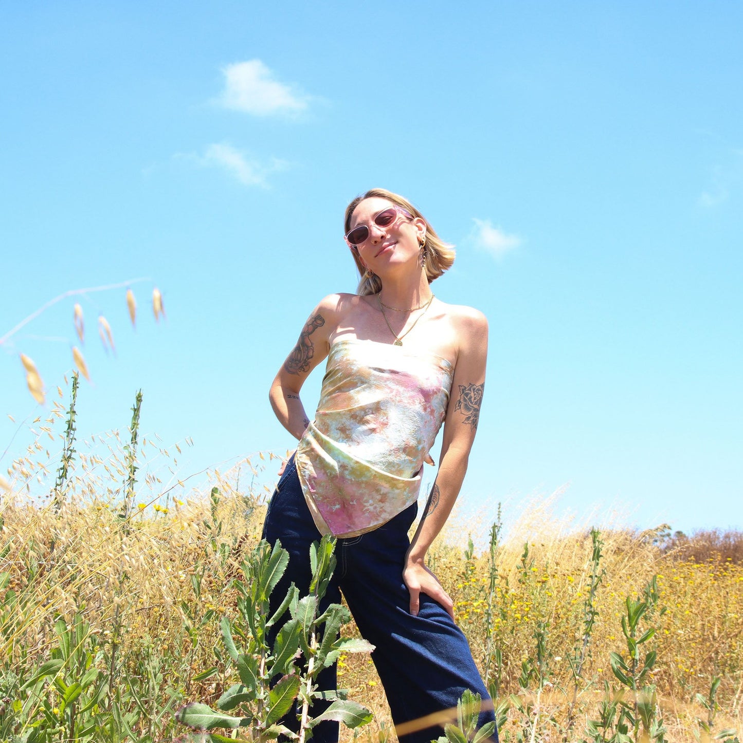 Silk Bandana Top