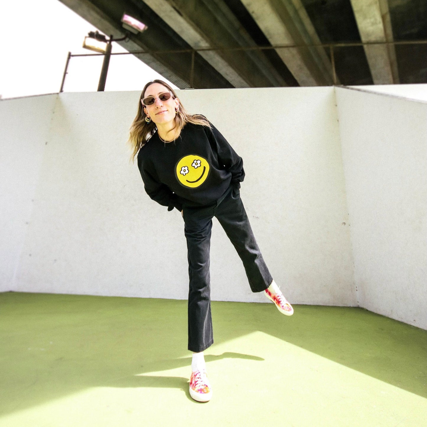 Daisy Smiley Long Sleeve T-Shirt